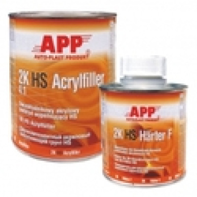 Грунт акриловый APP 2К-HS-Acryfiller 4:1 серый 1 л + 0,25 л отвердитель