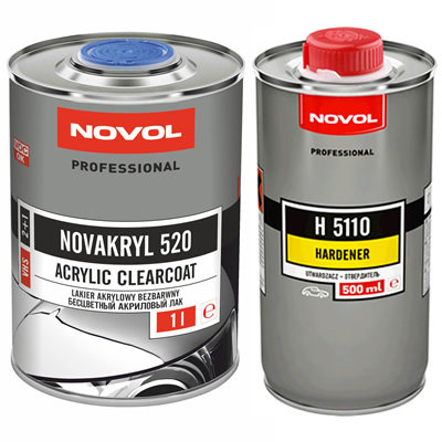Акриловий лак Novol 520 2+1 VHS 1 л з затверджувачем 0,5 л