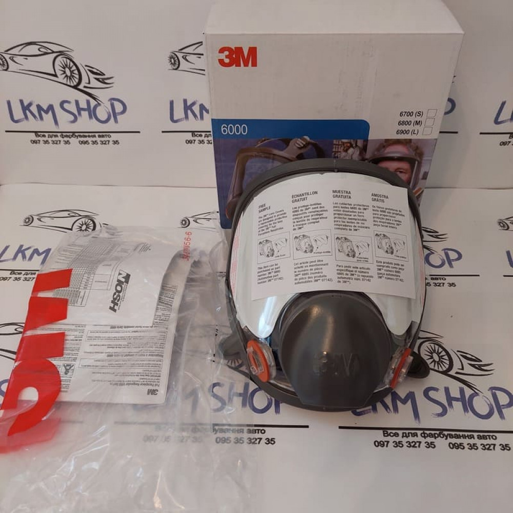 Повнолицьова захисна маска 6800 (розмір М) 3М
