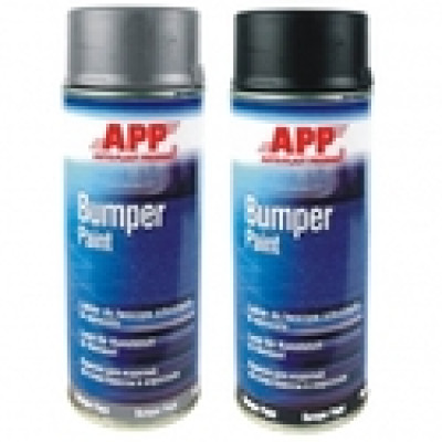 Краска структурная бамперная в аэрозоле АРР Bumper Paint - черная 400 мл 