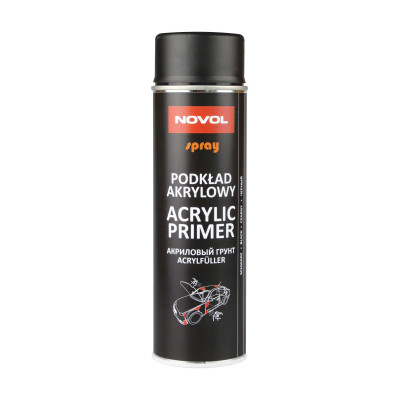 Акриловий грунт чорний Novol ACRYL PRIMER аерозоль 0,5 л
