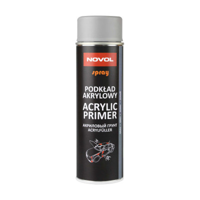 Акриловий грунт сірий Novol ACRYL PRIMER аерозоль 0,5 л