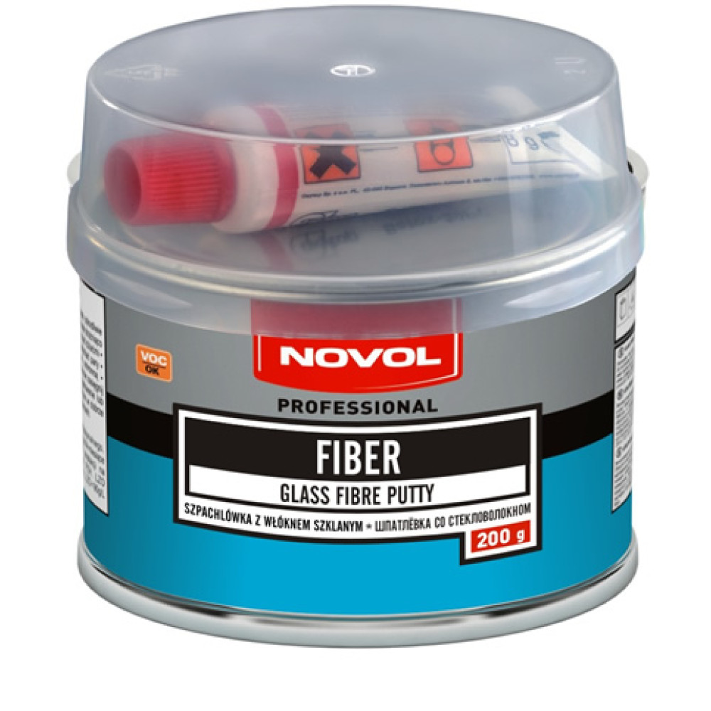 Шпаклівка зі скловолокном FIBER Novol 0,2 кг