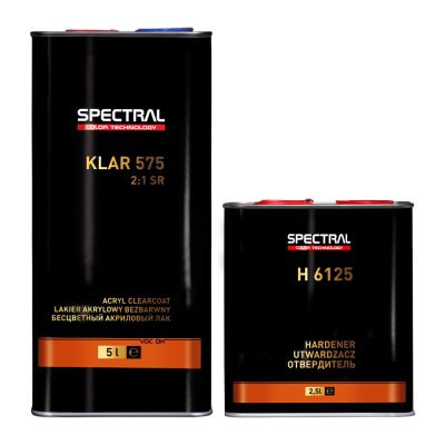 Лак глянцевий SR 2:1 KLAR 575 5 л + 2,5 л затверджувач Spectral