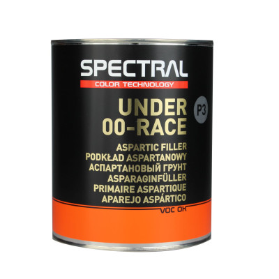 Грунт аспартановий 1+1 UNDER 00-RACE P5 чорний 0,7 л + 0,7 л затверджувач Spectral