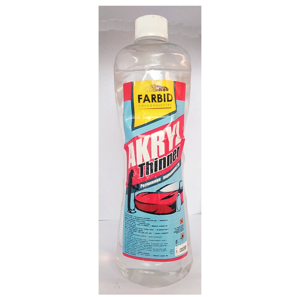 Розчинник акриловий 1 л Farbid