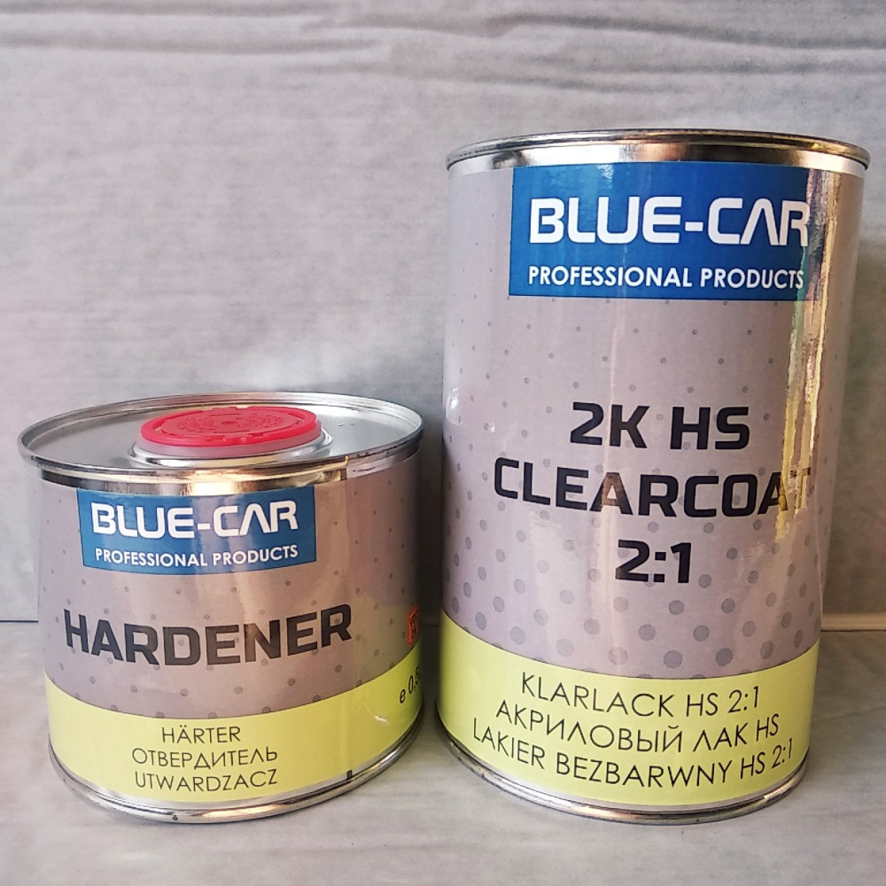 Лак акриловий HS Blue-Car 1 л з затверджувачем 0,5 л