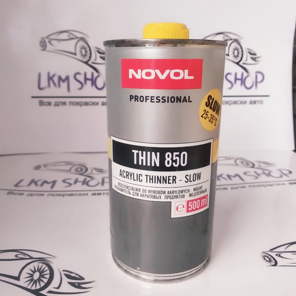 Розчинник для акрилових продуктів Novol THIN 850 повільний Novol 0,5 л