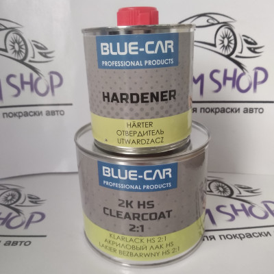 Лак акриловий HS Blue-Car 0,5 л з затверджувачем 0,25 л