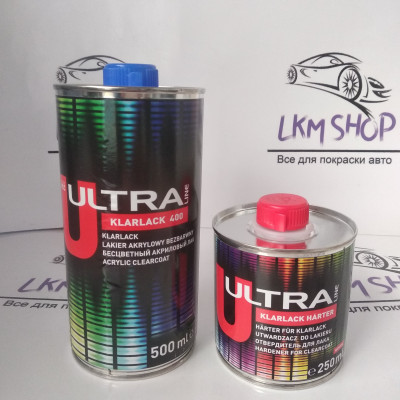 Акриловий лак Novol ULTRA 400 0,5 л та 0,25 л затверджувача