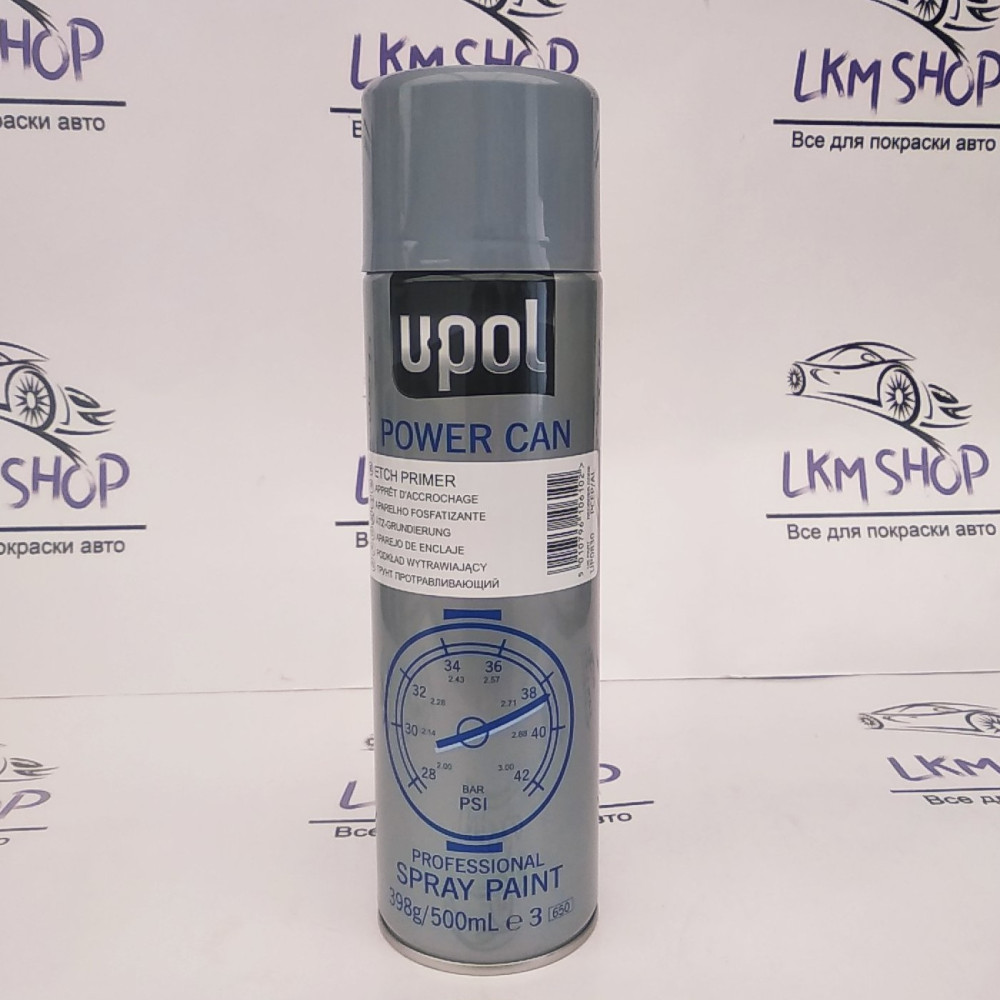 Грунт протравлюючий POWER CAN в аерозолі U-POL 500мл 