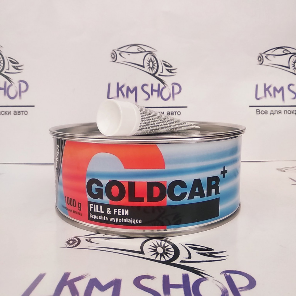 Шпатлевка Fill & Fein (голубая) Gold Car Plus, 1 кг