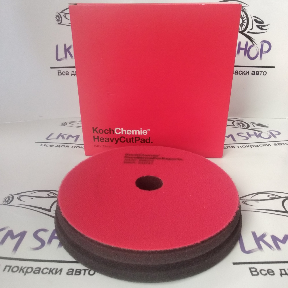 Полірувальний круг Koch Heavy Cut Pad твердий червоний 150*23мм