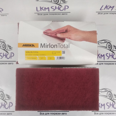 Скотч брайт MIRLON TOTAL Р360 червоний 115x230 мм Mirka