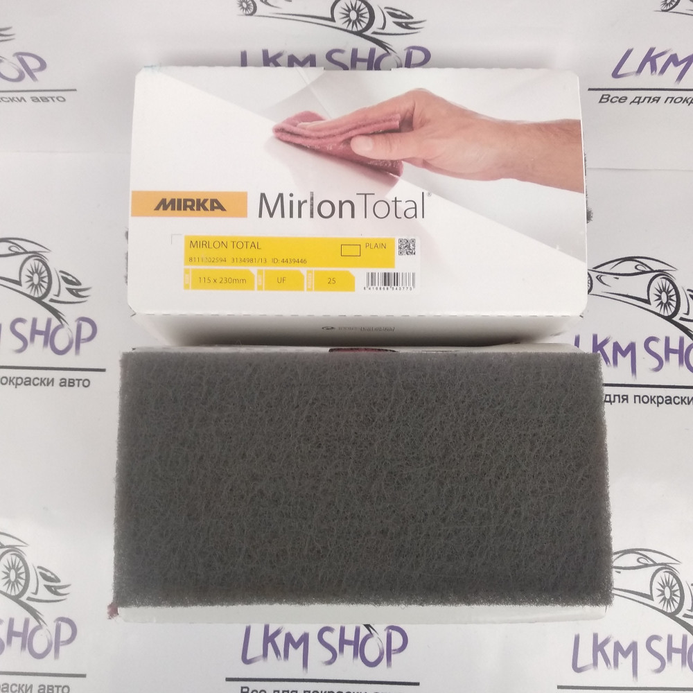 Скотч брайт MIRLON TOTAL Р1500 сірий 115x230 мм Mirka