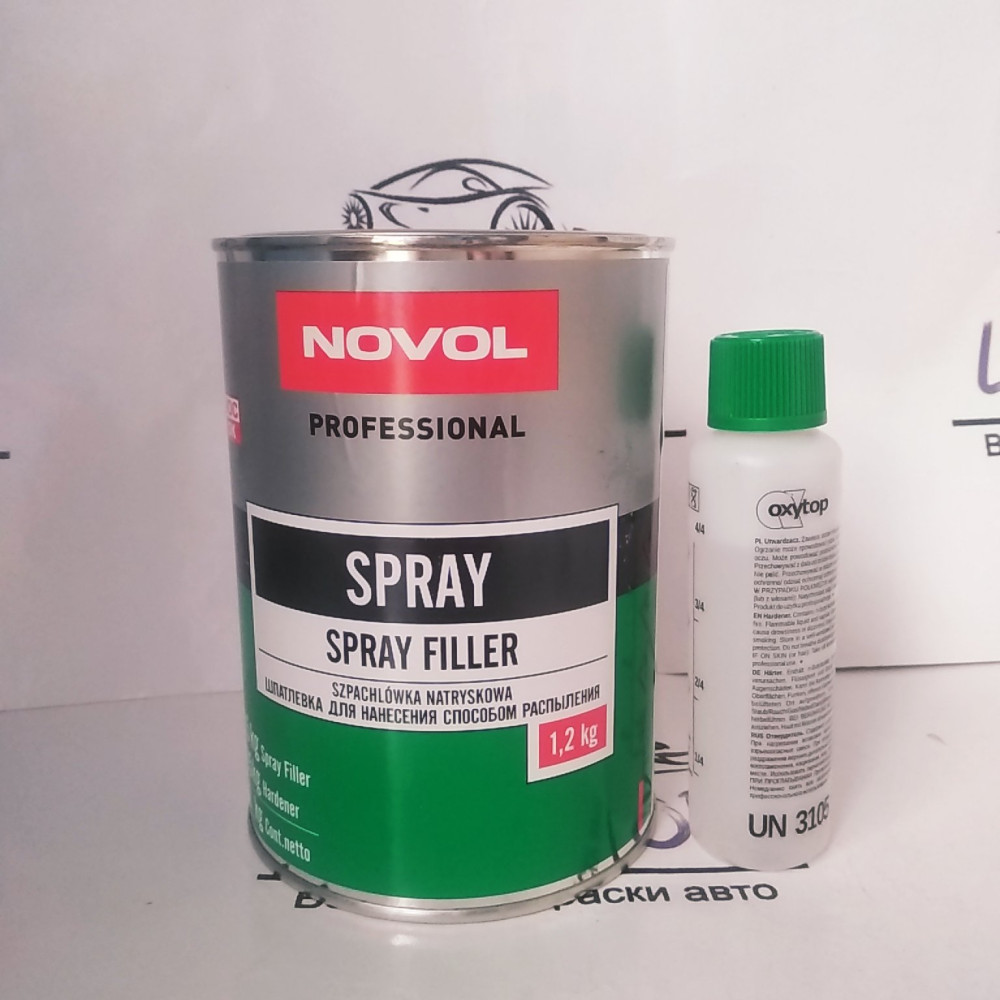 Шпаклівка рідка SPRAY Novol 0,8 л з затверджувачем