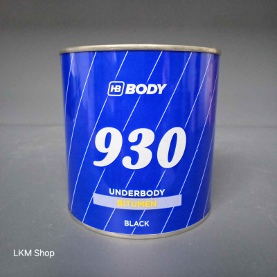 Антикорозійне покриття (мастика) BODY 930 чорне 1 кг