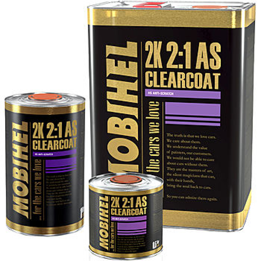 Акриловий лак AS 2K 0,5 л з затверджувачем 8800 0,25 л Mobihel