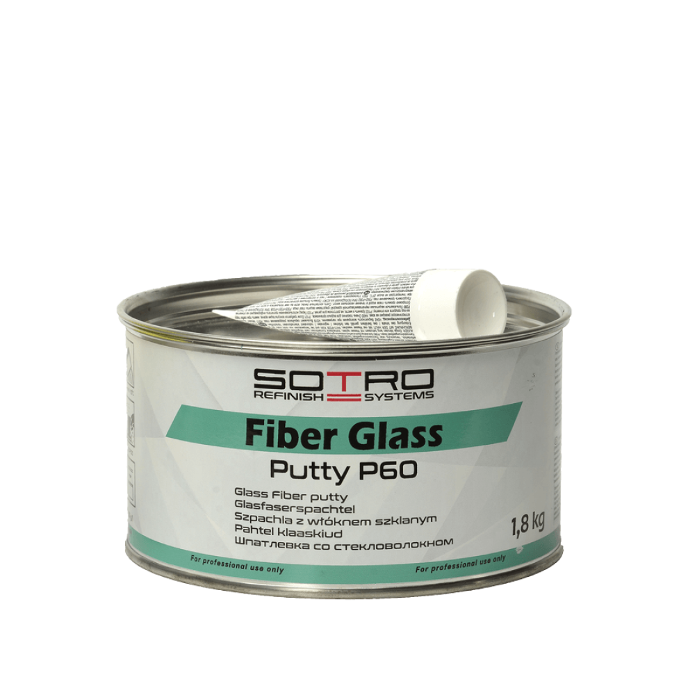   Шпаклівка зі скловолокном SOTRO Fiber Glass Putty P60 1,8 кг