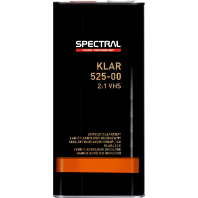 Лак акриловий VHS 2:1 KLAR 525-00 5 л + 2,5 л затверджувач Spectral
