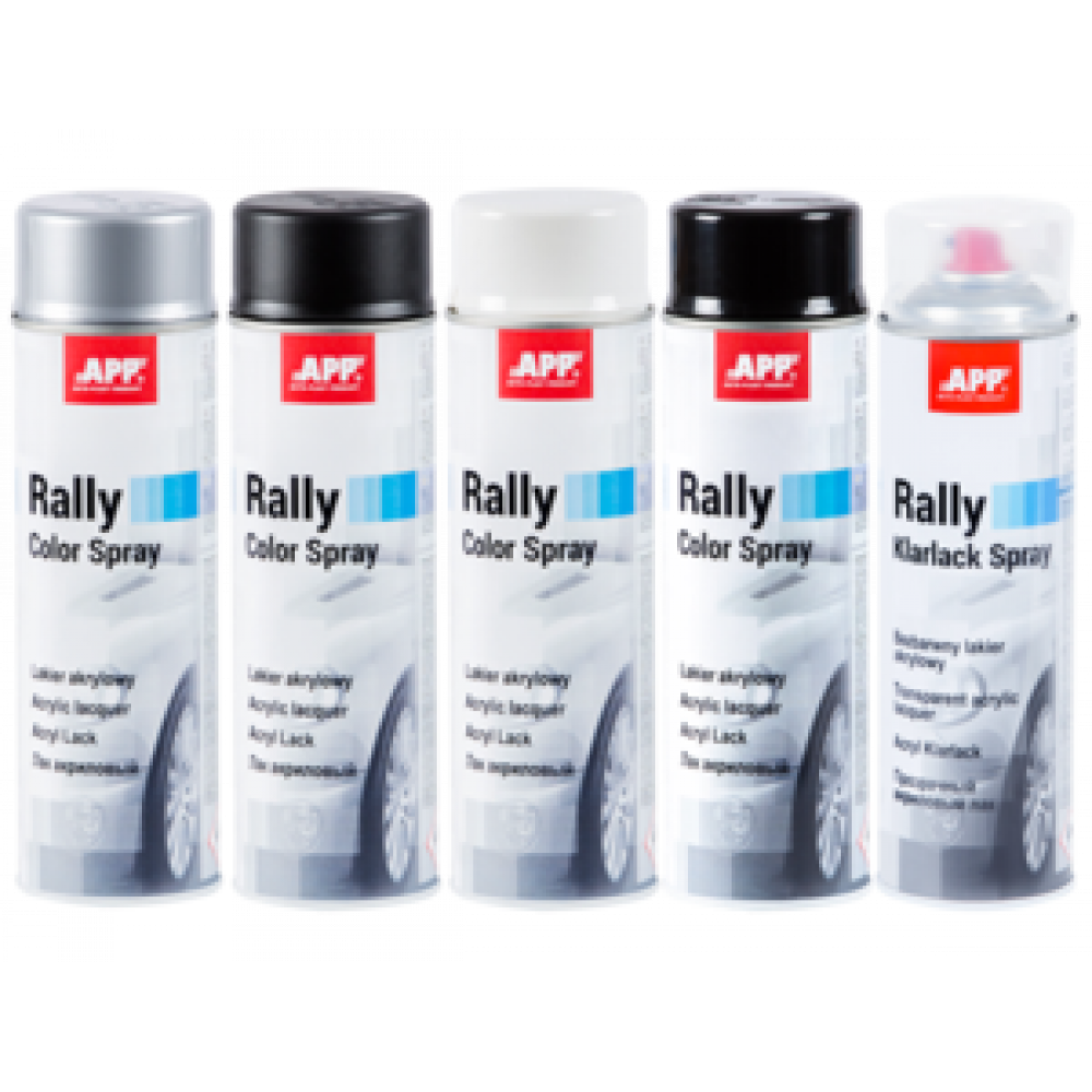APP Rally Color Краска акриловая черная матовая в аэрозоле 500  мл
