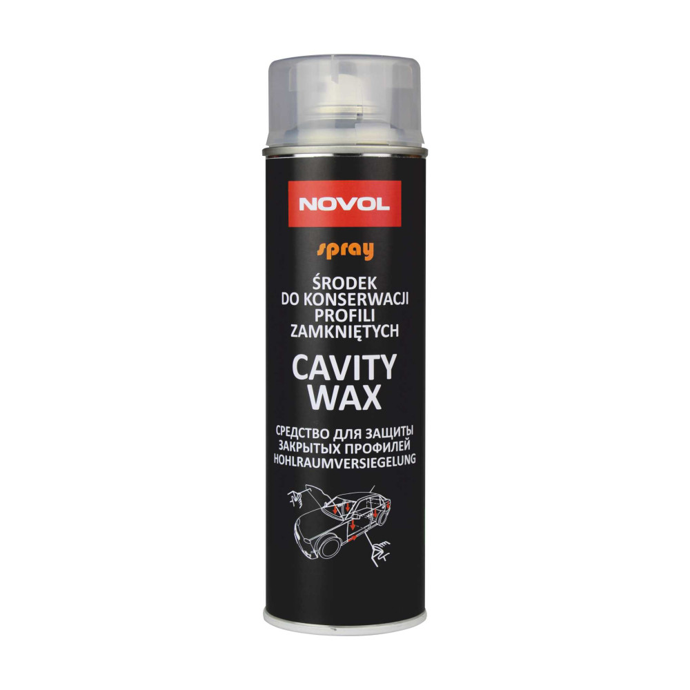 Препарат для захисту закритих профілів кузова Novol CAVITY WAX аерозоль 0,5 л