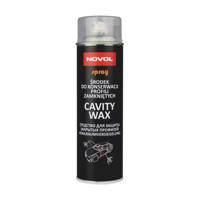 Препарат для захисту закритих профілів кузова Novol CAVITY WAX аерозоль 0,5 л