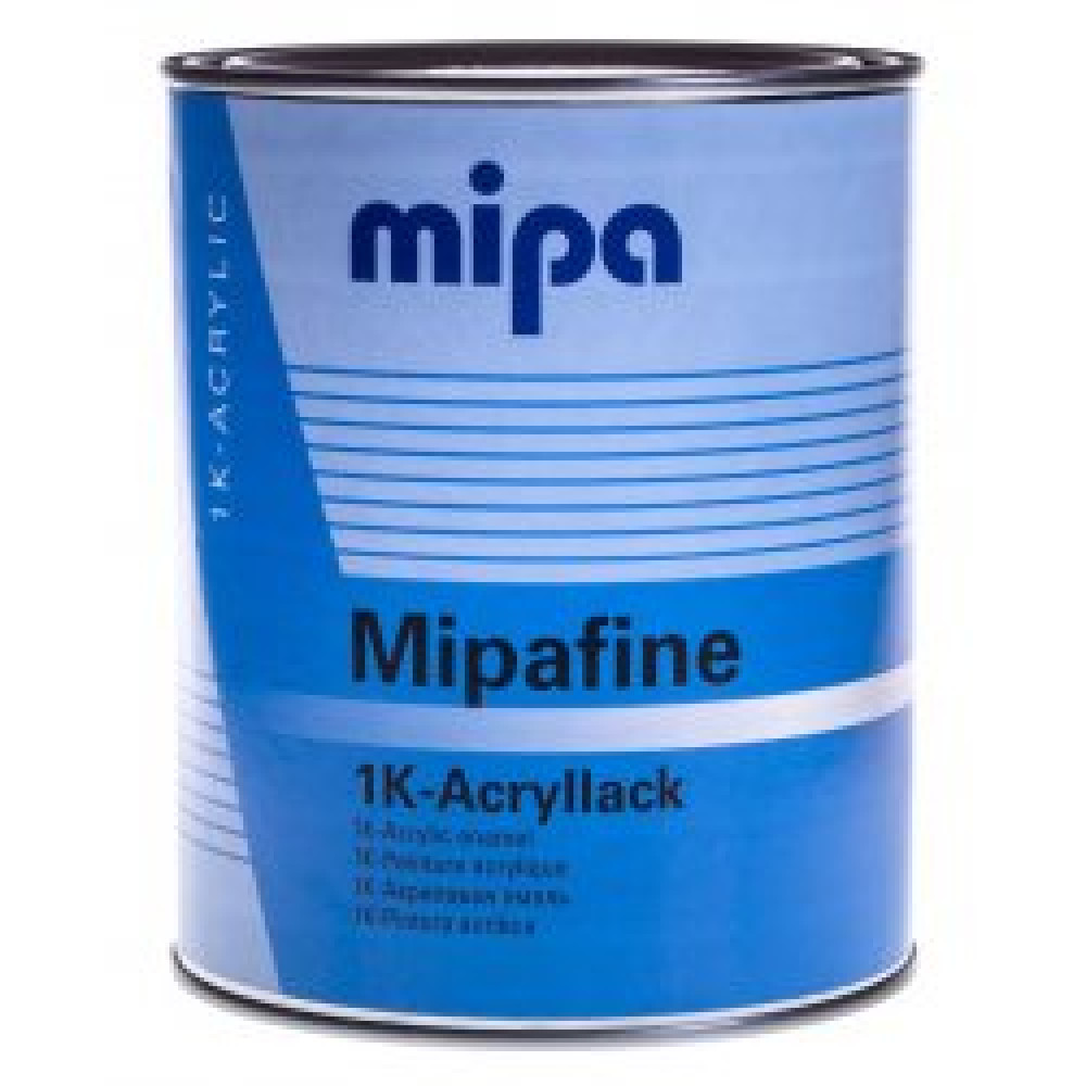 Акрилова фарба 1К Mipa RAL 9005 чорний мат 1 л