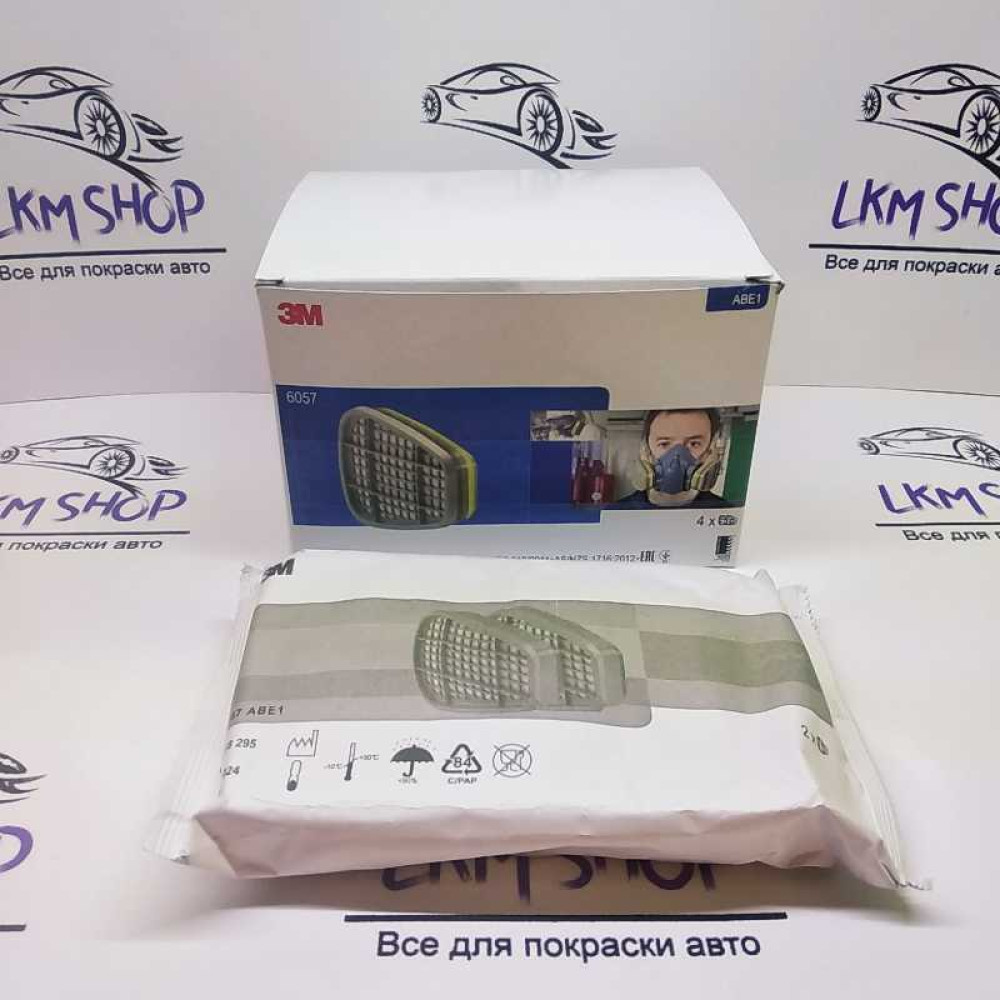 Органические фильтры 6057 ABE1 пары, кислые газы 3M