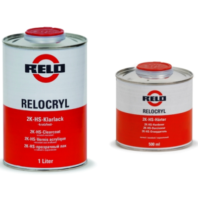 Бесцветный лак Relocryl 2K-HS-Klarlack, 1 л + отвердитель